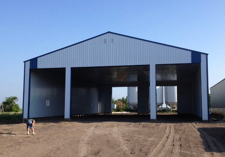 Polished finished pole shed, constructed using superior building materials